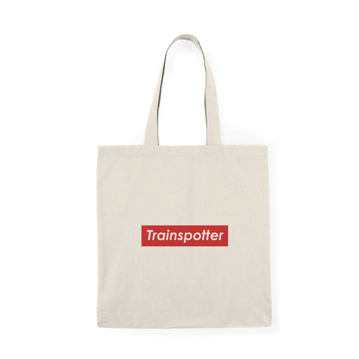 Trainspotter Badge - Natural Tote Bag