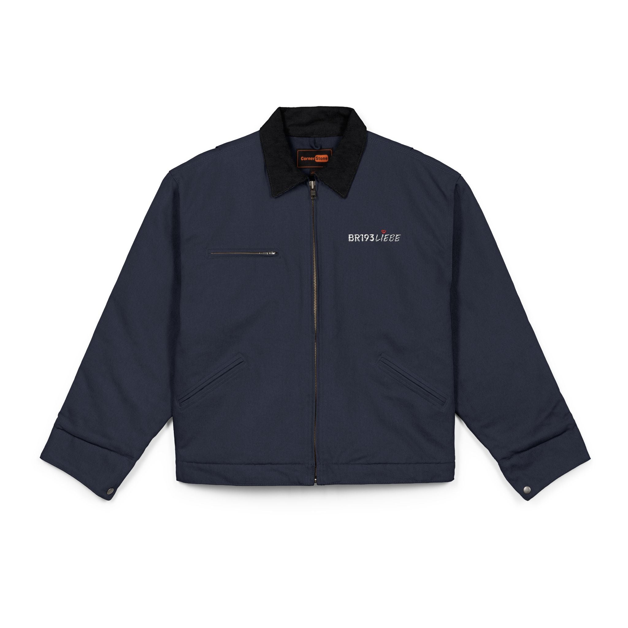 BR193Liebe - Unisex Arbeitsjacke (Bestickt) [Navy]