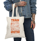 Trainspotter Streetwear - Natural Tote Bag [Orange]