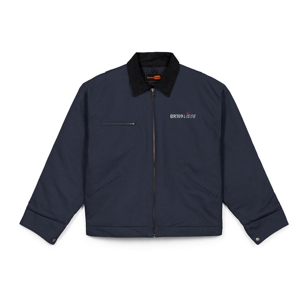 BR189Liebe - Unisex Arbeitsjacke (Bestickt) [Navy]