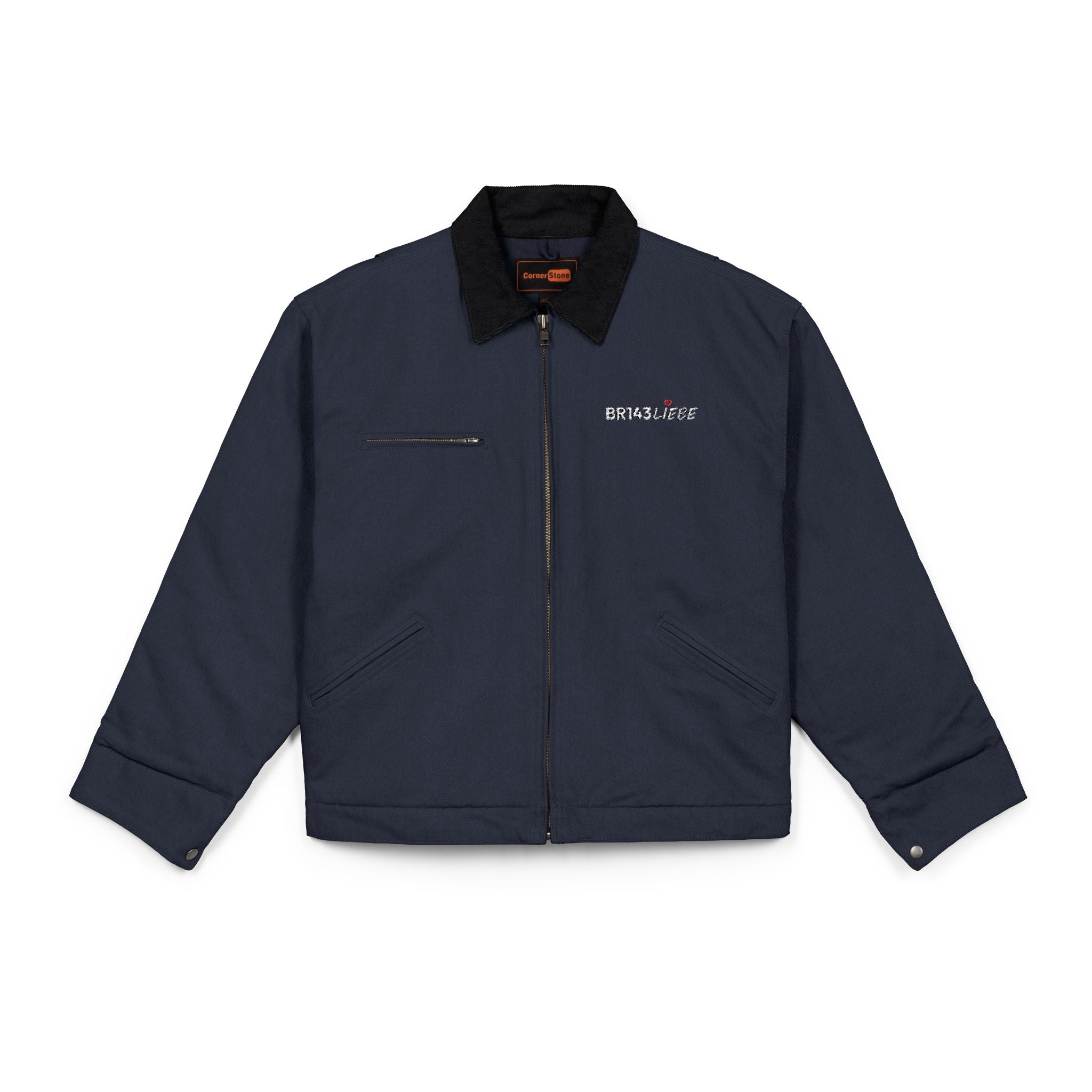 BR143Liebe - Unisex Arbeitsjacke (Bestickt) [Navy]