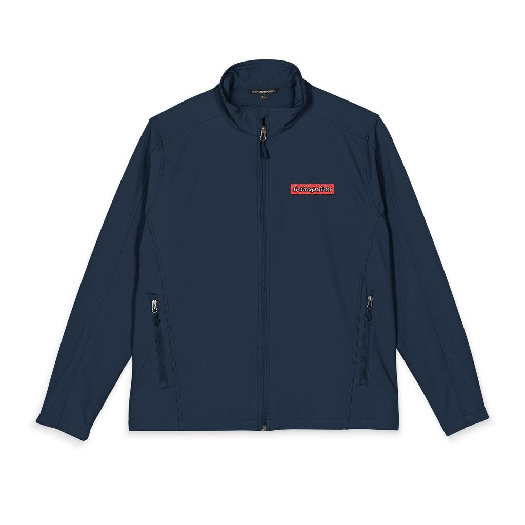 Trainspotter Badge - Soft Shell Jacke (Bestickt) [Navy]