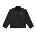 EisenbahnLiebe - Unisex Arbeitsjacke (Bestickt) [Schwarz]