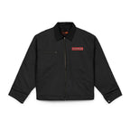 Trainspotter Badge - Unisex Arbeitsjacke (Bestickt) [Schwarz]