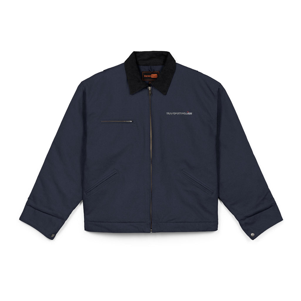 TrainspottingLiebe - Unisex Arbeitsjacke (Bestickt) [Navy]