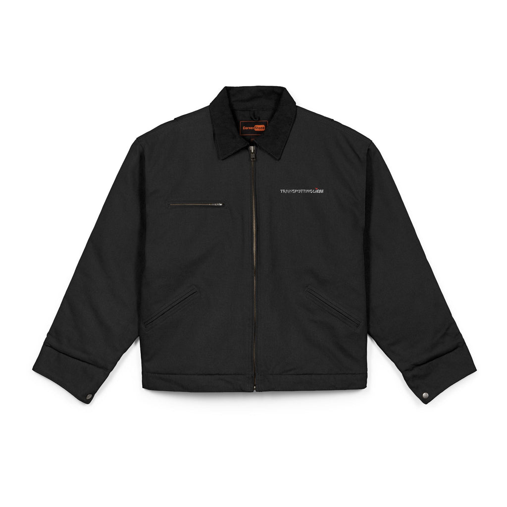 TrainspottingLiebe - Unisex Arbeitsjacke (Bestickt) [Schwarz]