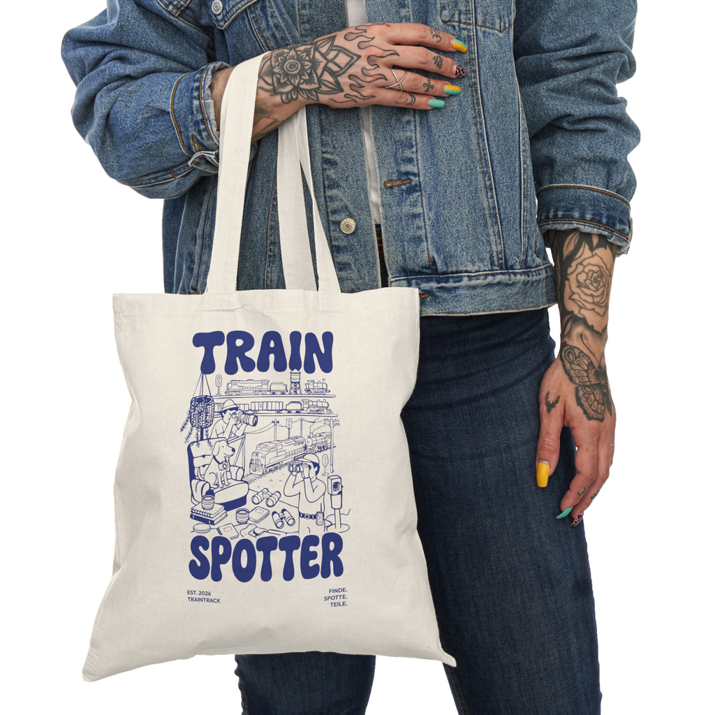 Trainspotter Streetwear - Natural Tote Bag [Blau]