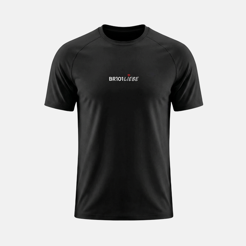 BR101Liebe - Unisex T-Shirt (Bestickt) [Schwarz]
