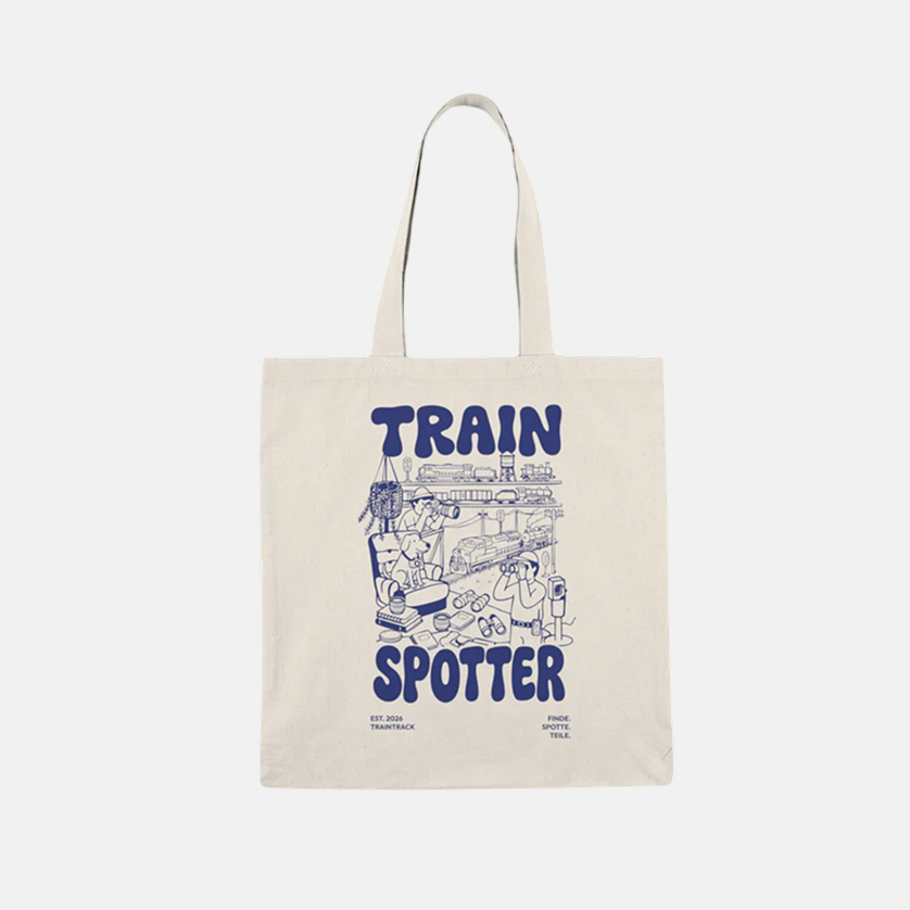 Trainspotter Streetwear - Natural Tote Bag [Blau]