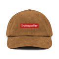Trainspotter Badge - Premium Cord Kappe (Bestickt) [Braun]