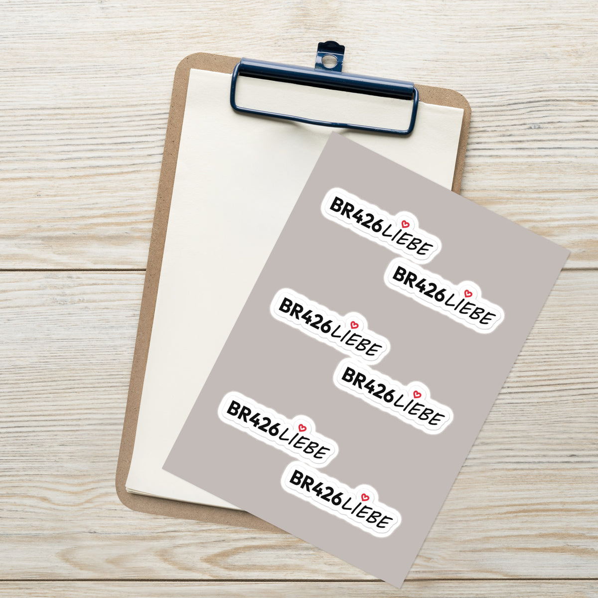 BR426Liebe - 6x Sticker zum Aufkleben