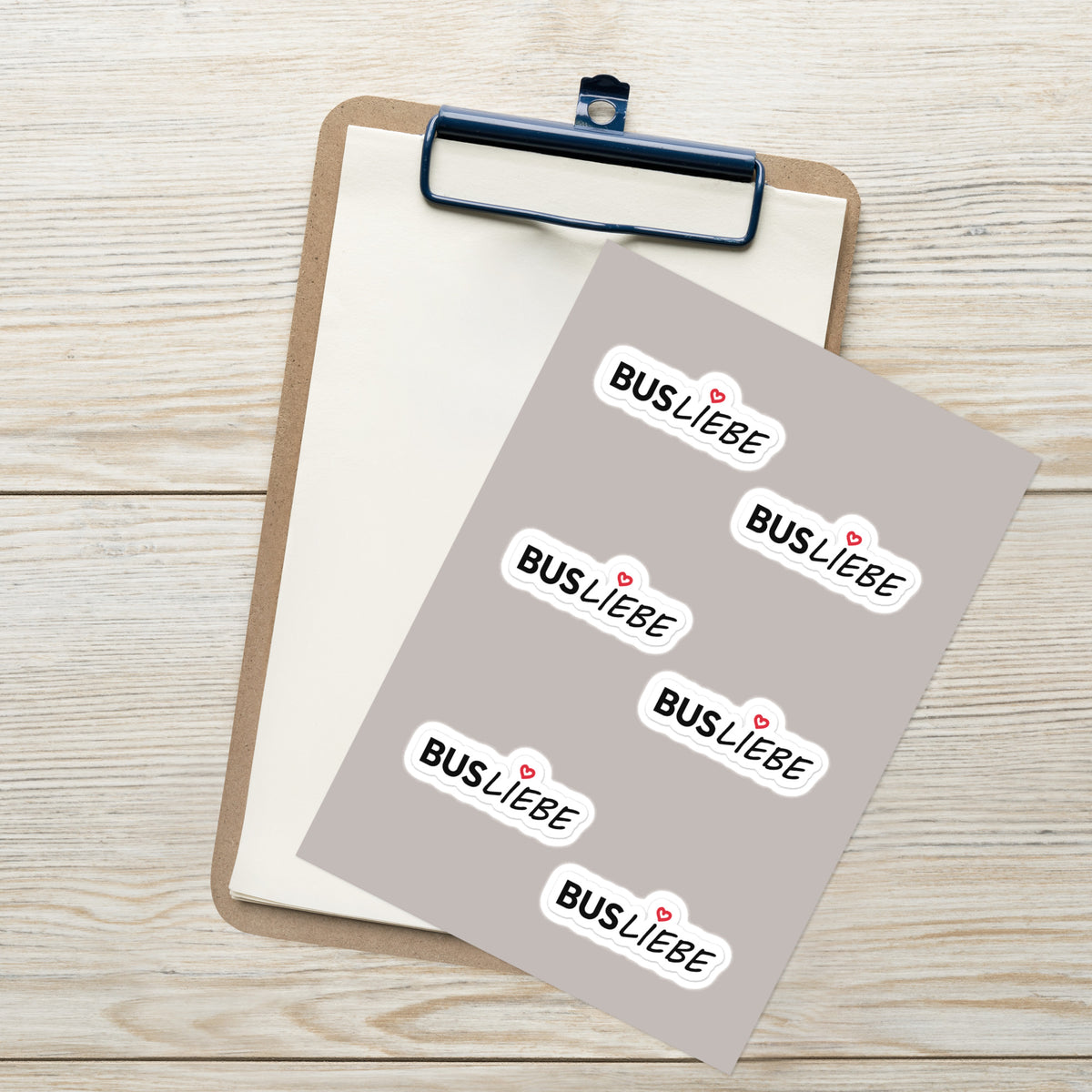 BusLiebe - 6x Sticker zum Aufkleben
