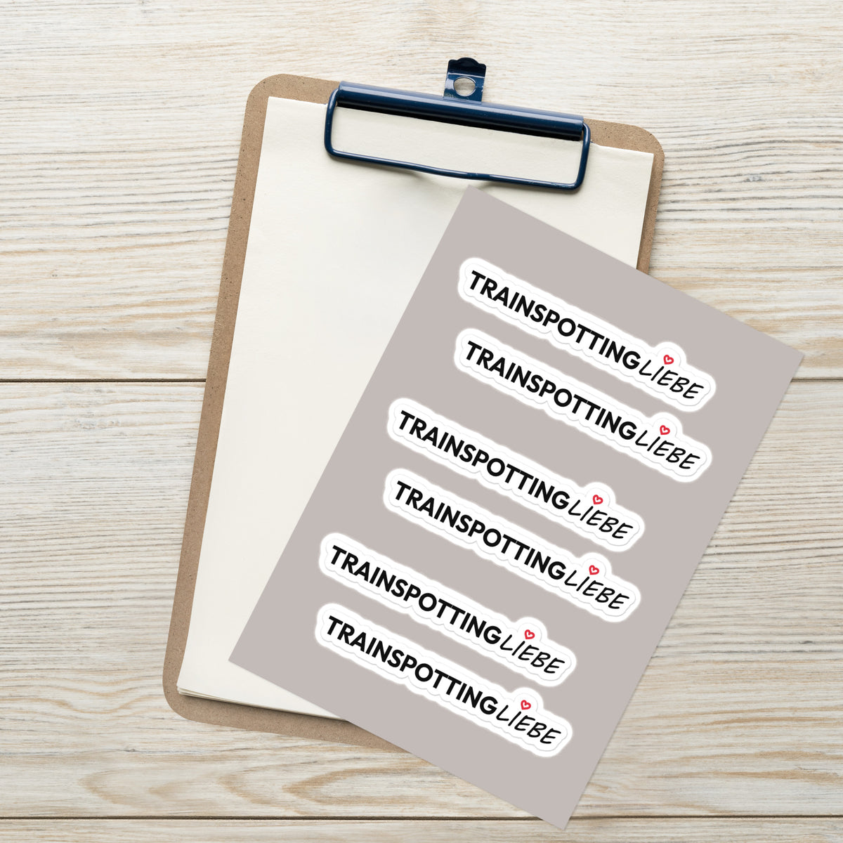 TrainspottingLiebe - 6x Sticker zum Aufkleben