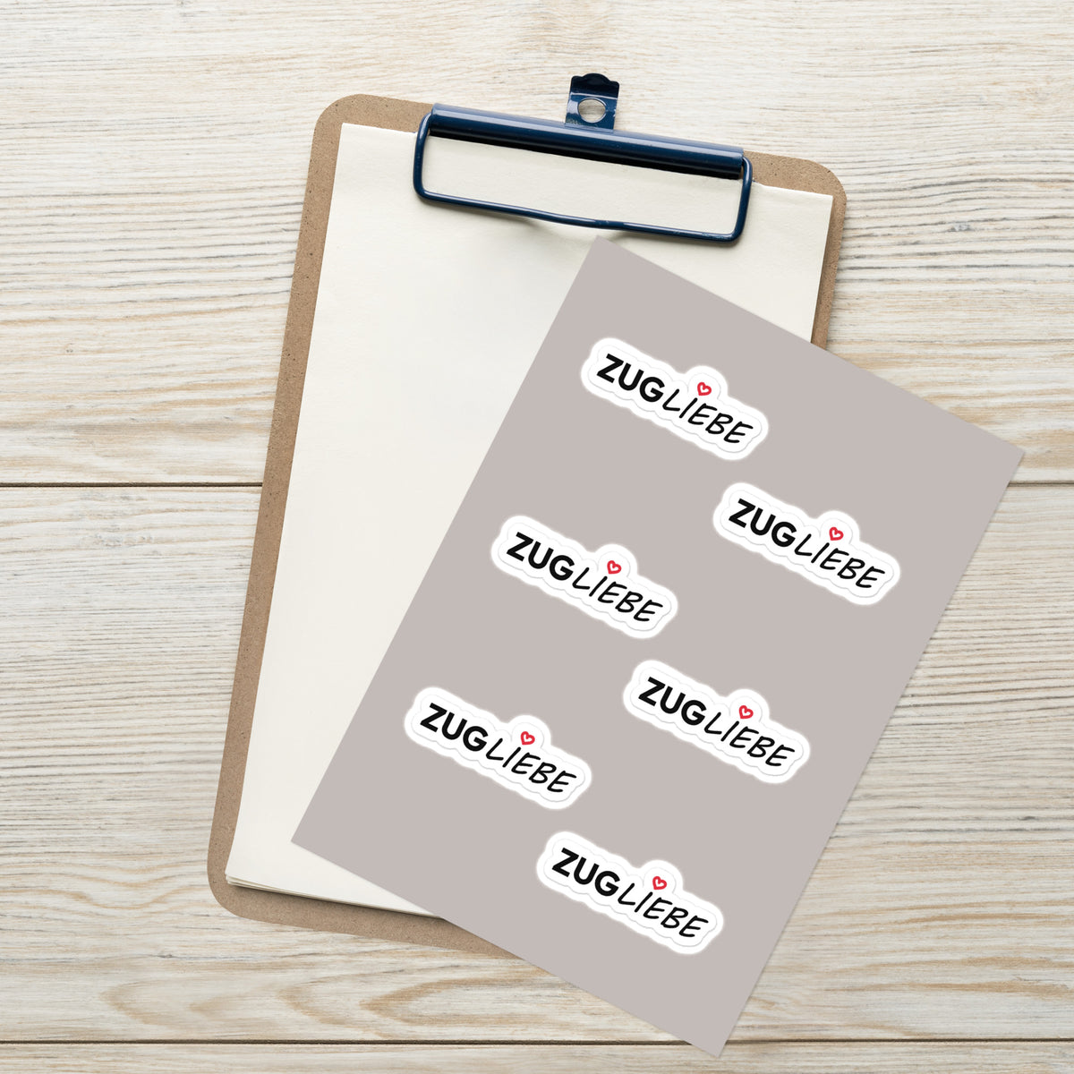 ZugLiebe - 6x Sticker zum Aufkleben