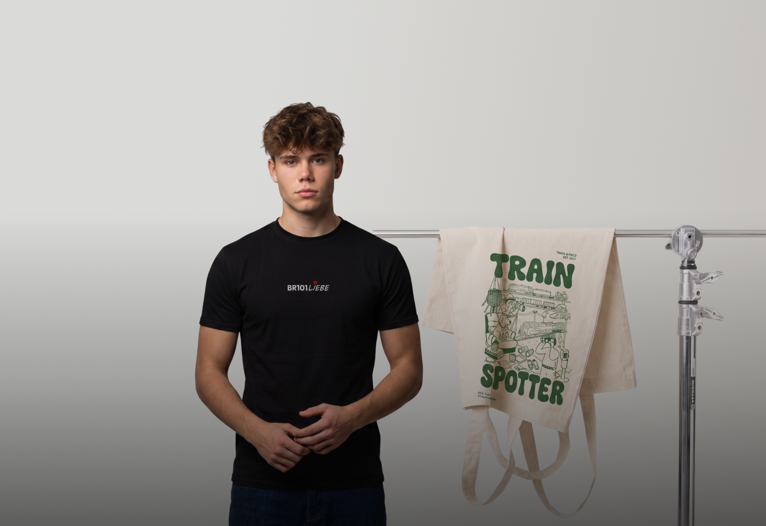 Trainspotter Merch mit BR101 T-Shirt und Tote Bag für Eisenbahn Fans