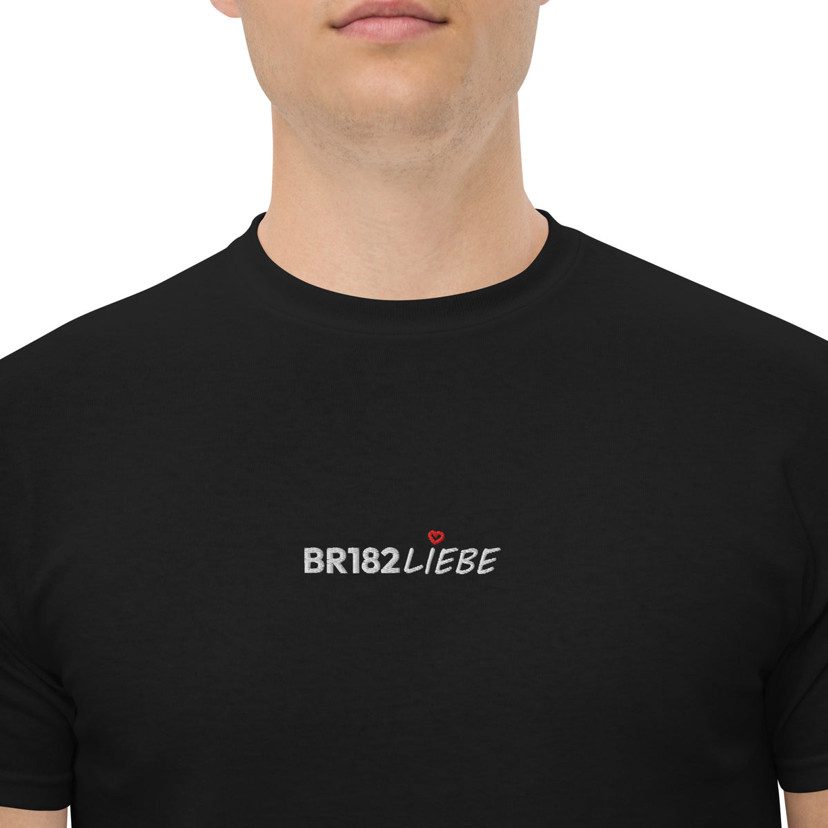 BR182Liebe - Unisex T-Shirt (Bestickt) [Schwarz]