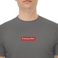 Trainspotter Badge - Unisex T-Shirt (Bestickt) [Grau]