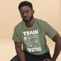Trainspotter Streetwear - Unisex T-Shirt (Bedruckt) [Olive/Weiß]