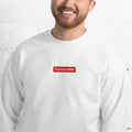 Trainspotter Badge - Unisex Pullover (Bestickt) [Weiß]
